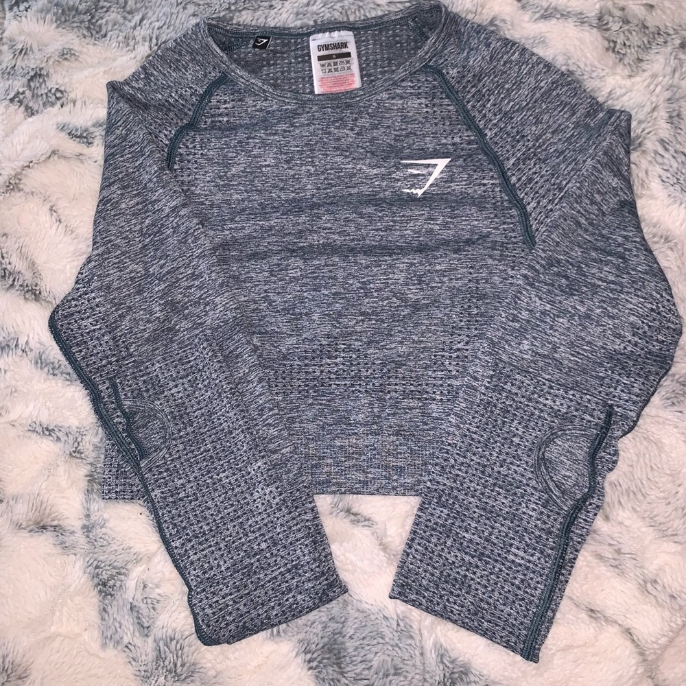 gym shark workout top